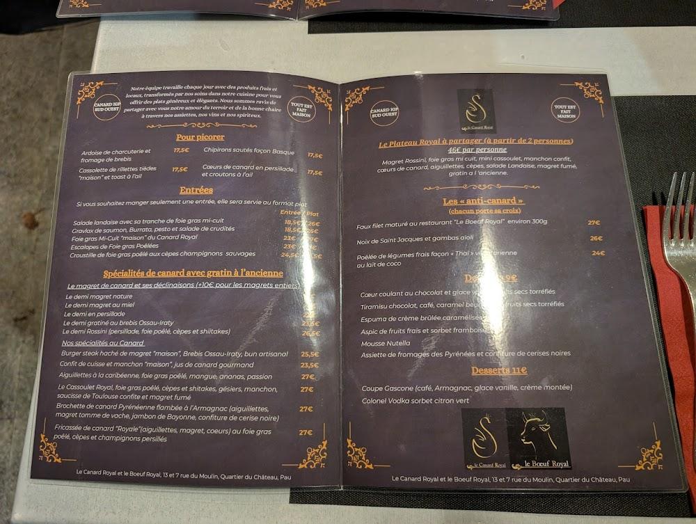 Le Canard Royal - Menu Image 2
