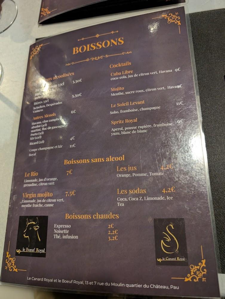 Le Canard Royal - Menu Image 4